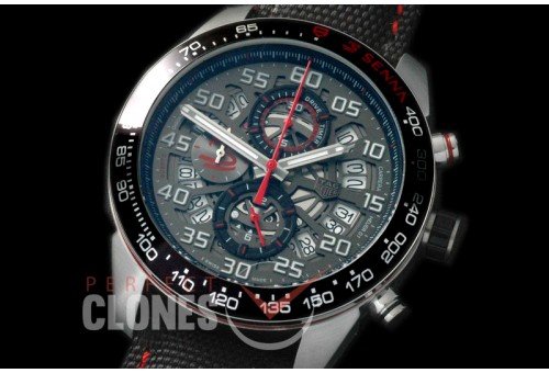 TGCH1-102 Carrera Heuer-01 Racing Aryton Senna Limited Ed SS/NY Grey 