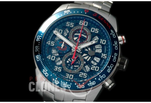 TGCH1-103S Carrera Heuer-01 Racing Aryton Senna Limited Ed SS/SS Blue