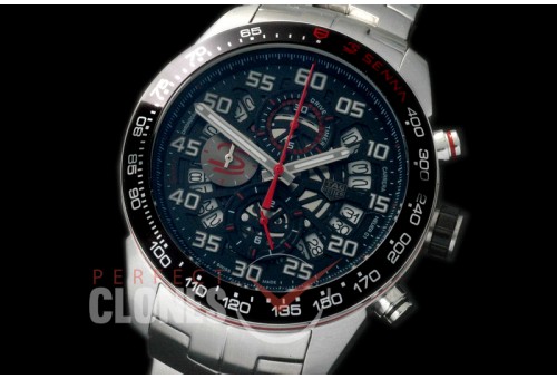TGCH1-101S Carrera Heuer-01 Racing Aryton Senna Limited Ed SS/SS Black 