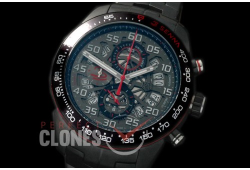 TGCH1-107S Carrera Heuer-01 Racing Aryton Senna Limited Ed PVD/PVD Grey