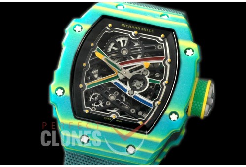 RM067-02-102 RM067-02 Sprint for Wayde van Niekerk RE/NY Green Skeleton Custom Movt