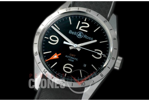 BR123-051 BR123 GMT 24H SS/RU Black A-2836