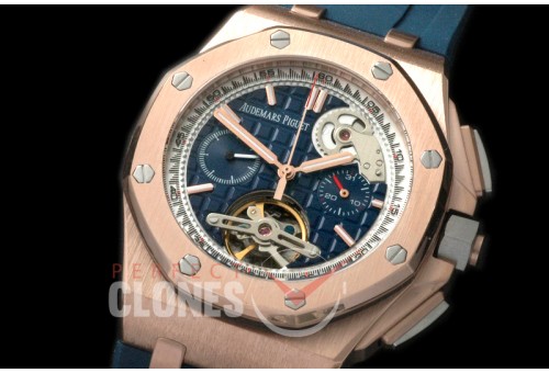 APT20013 Royal Oak Offshore Tourbillon Chronograph RG/RU Blue A-2813 