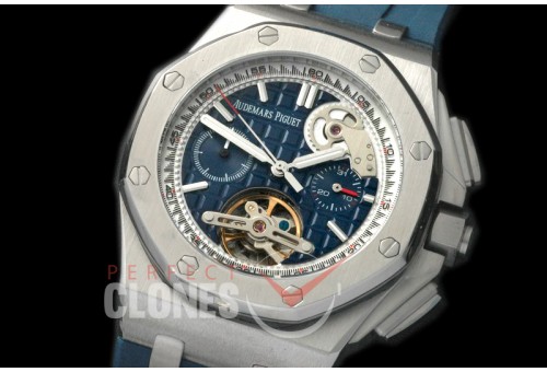 APT20003 Royal Oak Offshore Tourbillon Chronograph SS/RU Blue A-2813 