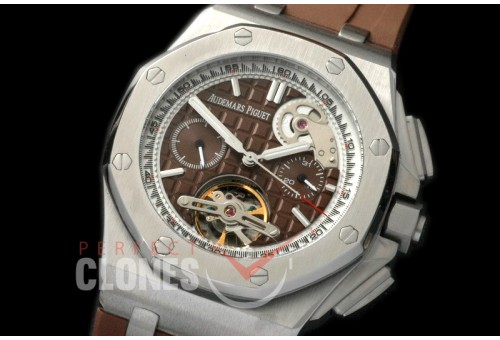 APT20004 Royal Oak Offshore Tourbillon Chronograph SS/RU Brown A-2813 