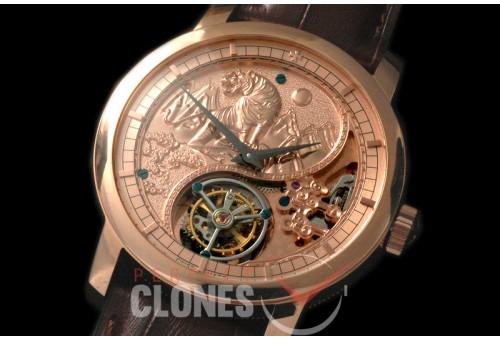0 VCZ-103 Legend of the Chinese Zodiac - Year of the Tiger Tourbillon RG/LE Flying Man Tourbillon 