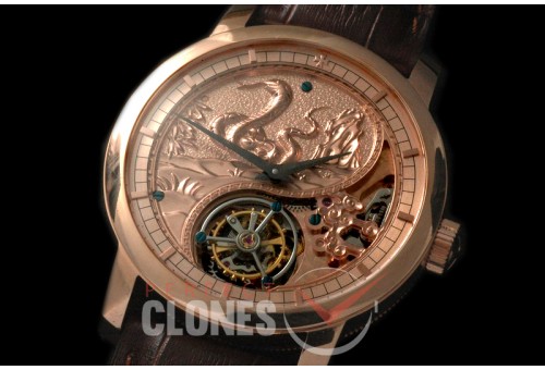 0 VCZ-106 Legend of the Chinese Zodiac - Year of the Snake Tourbillon RG/LE Flying Man Tourbillon 