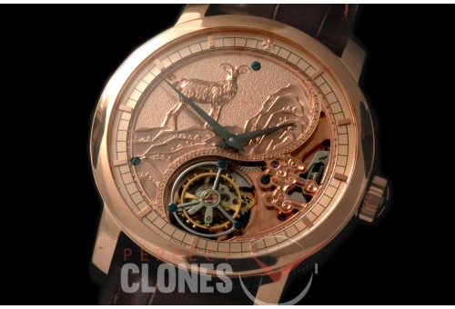 0 VCZ-108 Legend of the Chinese Zodiac - Year of the Goat Tourbillon RG/LE Flying Man Tourbillon 