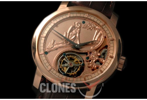 0 VCZ-109 Legend of the Chinese Zodiac - Year of the Monkey Tourbillon RG/LE Flying Man Tourbillon 