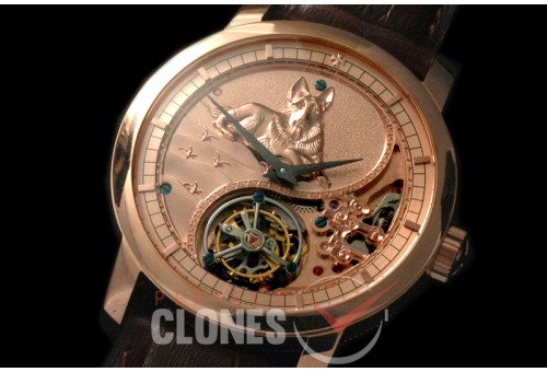 0 VCZ-111 Legend of the Chinese Zodiac - Year of the Dog Tourbillon RG/LE Flying Man Tourbillon 