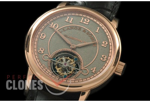 0 AL1815-108 Lange 1815 Tourbillon RG/LE Grey Bridged Tourbillon 