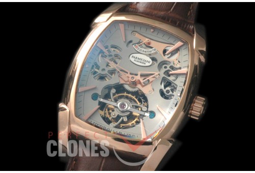 PG00132 Forma XL Reserve De Marche Skeleton Tourbillon SS/LE Black Bridge Tourbillon 