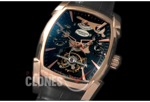PG00131 Forma XL Reserve De Marche Skeleton Tourbillon SS/LE Black Bridge Tourbillon 