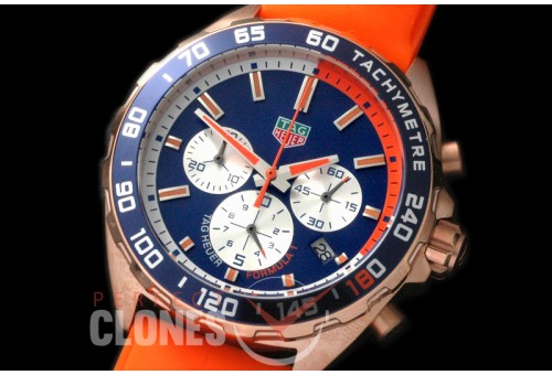 0 TGF1-00078OR Formula 1 Team Redbull Special Ed Chronograph RG/RU Blue/Orange OS 10 Qtz
