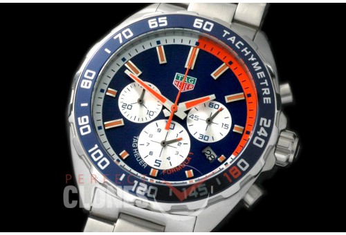 0 TGF1-00073BO Formula 1 Team Redbull Special Ed Chronograph SS/SS Blue/Orange OS 10 Qtz