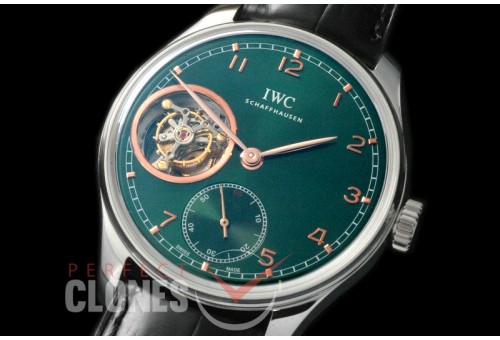 0 IWPTB00055 Portugese Tourbillon Handwind SS/LE Green Asian Flying Man Tourbillon