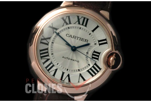 CARBA-18K-151 Ballon de Cartier Mid RG/LE White Swiss 2671