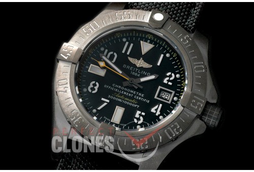 BLSW00011N Avenger Seawolf Blacksteel Code Yellow DLC/NY Black Asian Clone 2836