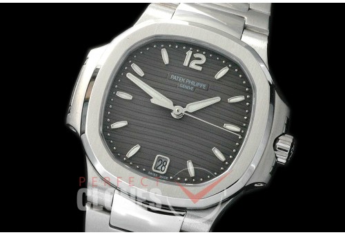 PP-7118-102 Nautilus Ladies 7118 SS/SS Grey Miyota 9015 Modified Calibre 324SC