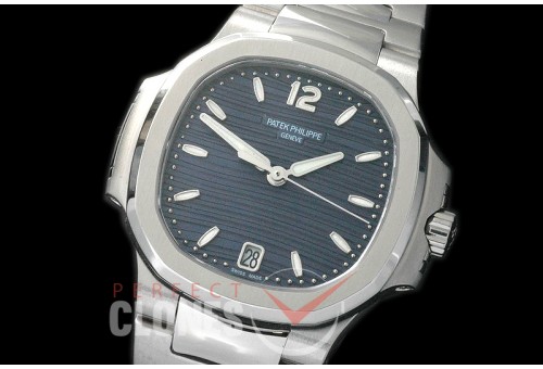 PP-7118-103 Nautilus Ladies 7118 SS/SS Blue Miyota 9015 Modified Calibre 324SC