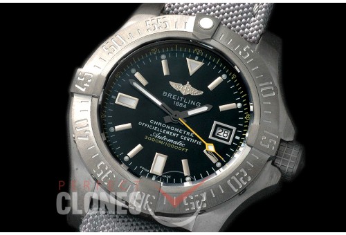 BLSW00016N Avenger Seawolf Blacksteel Code Yellow DLC/NY Black Asian Clone 2836