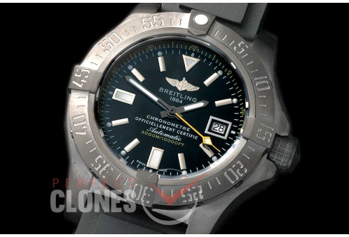 BLSW00016R Avenger Seawolf Blacksteel Code Yellow DLC/RU Black Asian Clone 2836