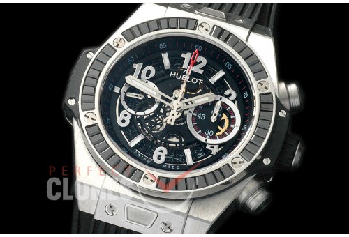 HB45-012E Big Bang Unico SS/RUBY/RU Black Skeleton Asian 7750 28800 