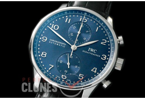 IWPG00041 YLF 3714 Portugese Chrono SS/LE Blue A-7750
