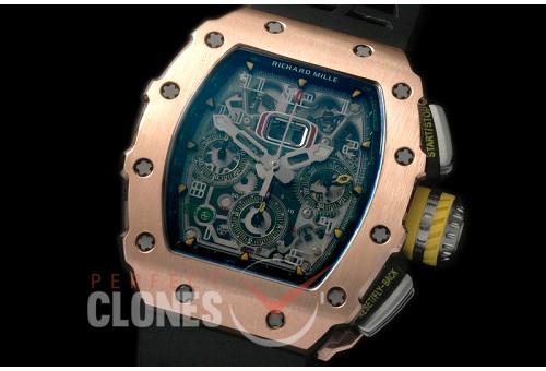 0 RM011-911 Felipe Massa Rose Gold RG/RU Skeletonized A-7750 28800