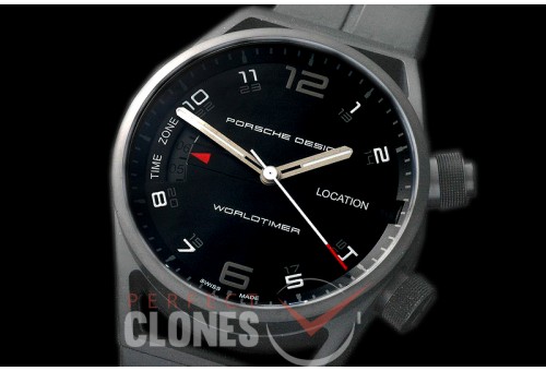 PD00102 P6750 WorldTimer TI/DLC/RU Black A-7750 - Special Offer 