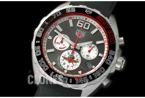 0 TGF1-00802R Indy 500 Indianapolis Speedway Special Ed Chronograph SS/RU Grey OS 20 Qtz