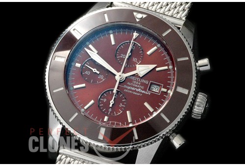 BLSF01008M Superocean Heritage Chronograph SS/ME Brown A-7750