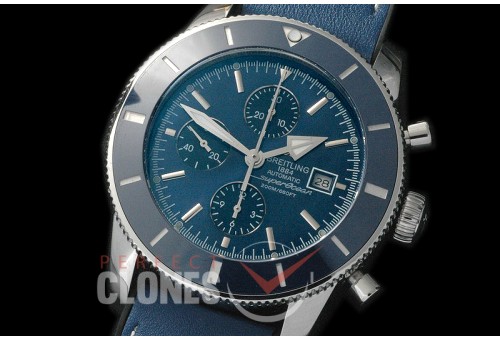 BLSF01007L Superocean Heritage Chronograph SS/LE Blue A-7750