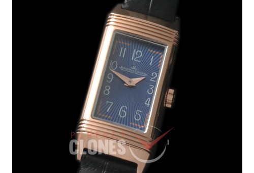 0 JLR-078 Reverso One Reedition RG/LE Blue Stk Jap Quartz