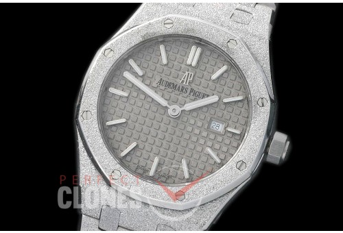 AP67653-154 Royal Oak Frosted 33mm Quartz SS/SS Grey Jap Quartz 