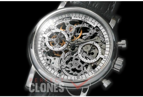 PPSK-101 Classic Skeleton Chronograoh SS/LE White Venus 75