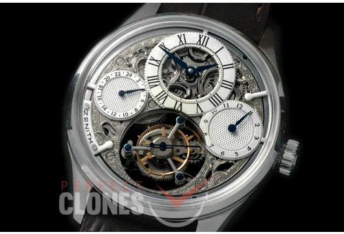 ZN00095 EP Calender Skeleton Tourbillon SS/LE White Flying Tourbillon