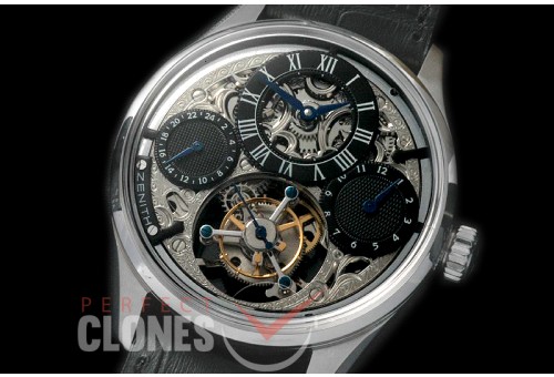 ZN00096 EP Calender Skeleton Tourbillon SS/LE Black Flying Tourbillon