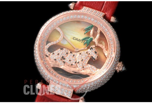 0 CARPT-103 Panthere De Cartier Day Rose Gold Japanese Quartz