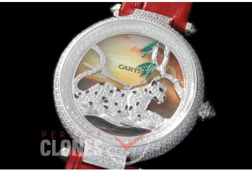 0 CARPT-101 Panthere De Cartier Day Steel Japanese Quartz