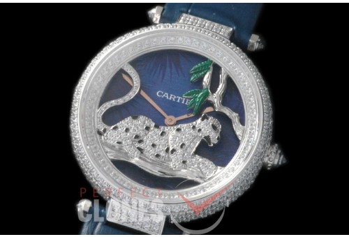 0 CARPT-106 Panthere De Cartier Night Steel Japanese Quartz