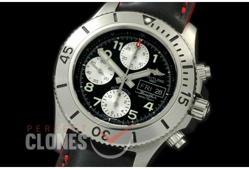 BLSF00022L Superocean Steelfish Chrono SS/LE Black A-7750
