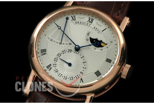 BR00067 Calender/Moonphase Power Reserve RG/LE Silver Seagull ST17