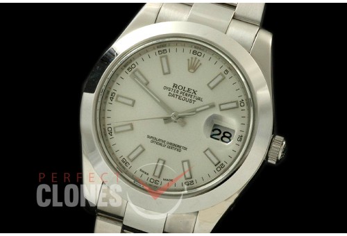 R41DJS09002 SS Oyster/Smooth Silver Sticks Asian Eta 2836