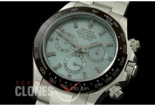 RLDS00050 Daytona 116506 SS/Cer/SS Ice Blue Baguette A7750