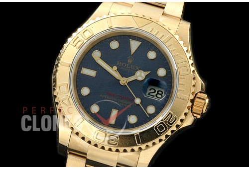 0 RYMENF00023 BP 116628 Yachtmaster Men YG/YG Blue VR 3135 - Special Offer 