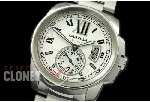 CARCC00021S Calibre de Cartier SS/SS White Miyota 8205