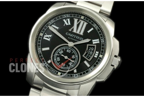 CARCC00022S Calibre de Cartier SS/SS Black Miyota 8205