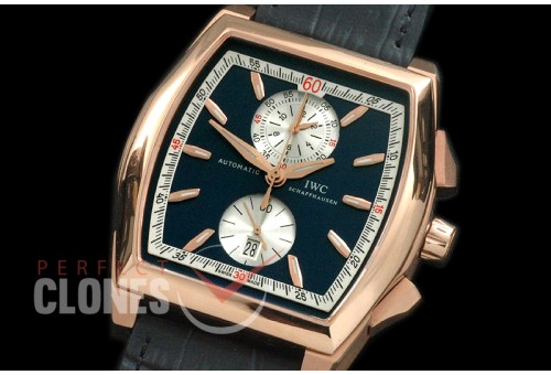 IWDV-108 Da Vinci Chronograph RG/LE Blue A-7750
