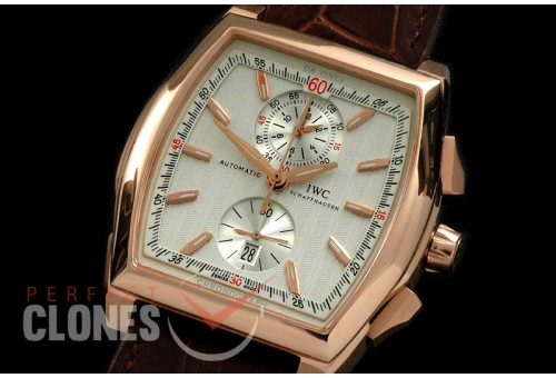 IWDV-106 Da Vinci Chronograph RG/LE White A-7750